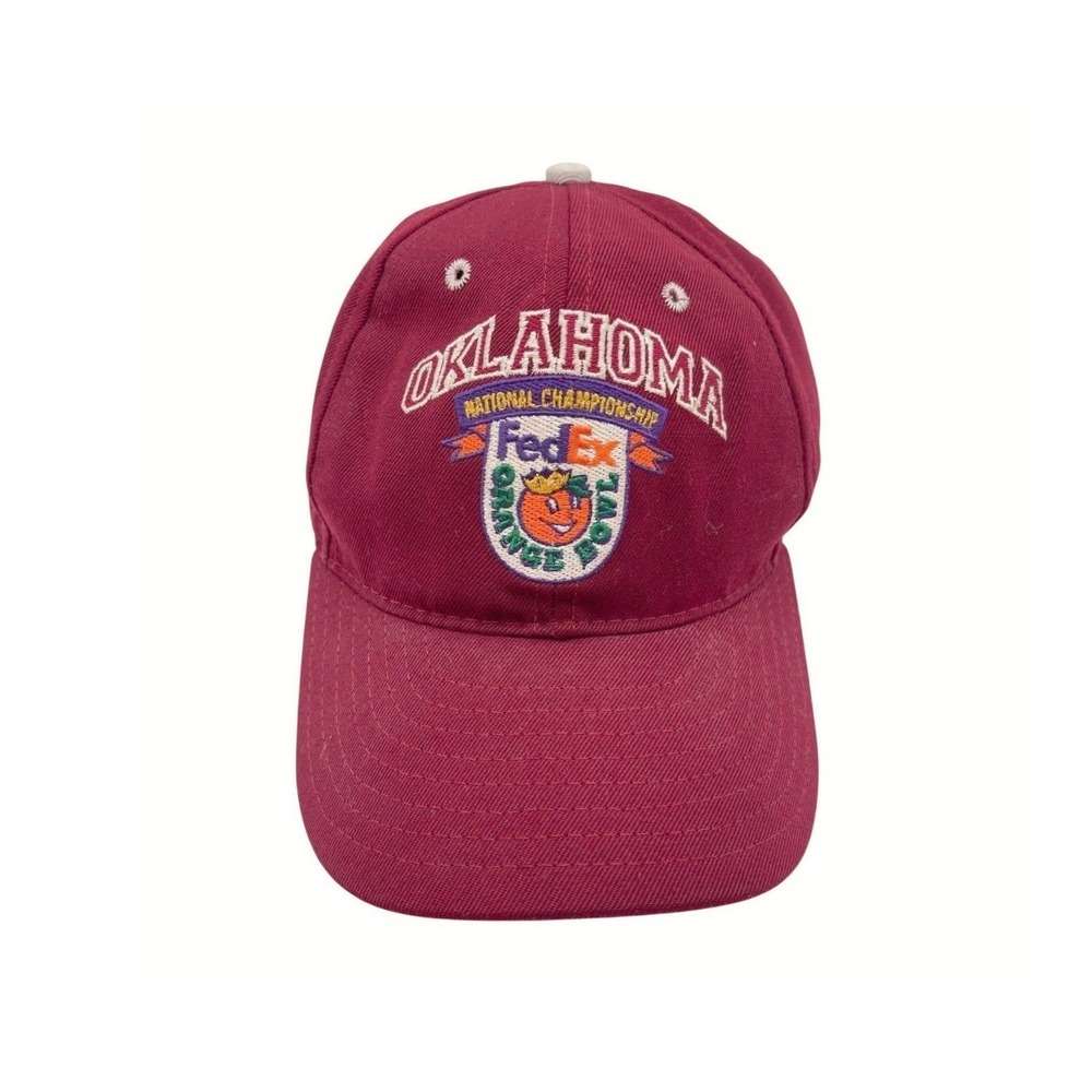 Vintage Oklahoma Sooners 2001 Football Champion Unisex Baseball Cap Hat USA Made